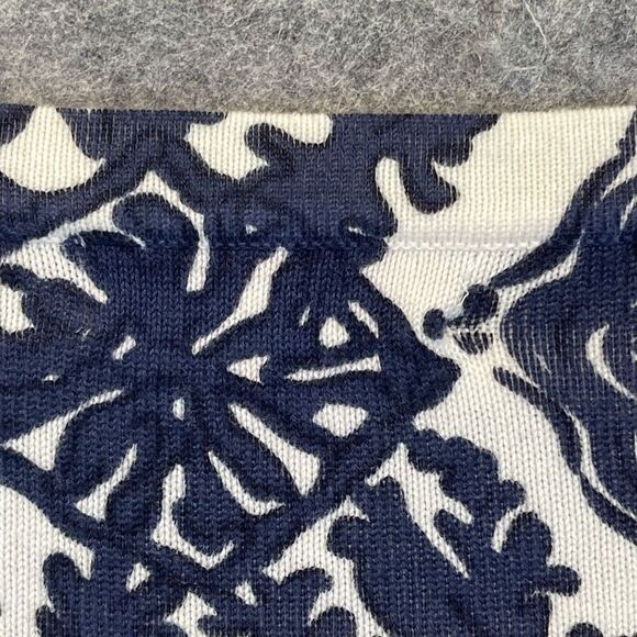 LILLY PULITZER Dress Supima Cotton Small Blue White Ophelia Onyx Reef Madness - Picture 14 of 15